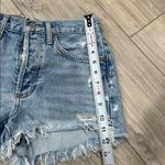 AGOLDE  Frayed Light Blue Jean Shorts PARKER VINTAGE CUT OFF SHORT SWAPMEET Sz25 Photo 8