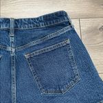 Abercrombie & Fitch A-Line Mid Rise Curve Love Stretch Blue Jean Shorts Size 27 Photo 4