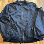 Rue 21 Dark Blue Bomber Jacket Photo 0