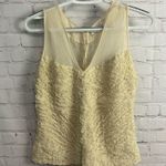 Robert Rodriguez  mixed media puffy cream colored silk cami neutral size Photo 1