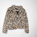 BLANK NYC  faux fur cheetah leopard print jacket size small Photo 11