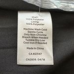 Talbots NWT 6P Black White Geo Print Fit & Flare Double Crepe Dress Photo 12