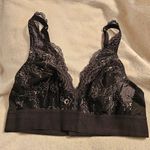 Glamorise Full Figure Bramour Lexington Lace Plunge Wireless 34D Bralette Silver Size undefined Photo 0