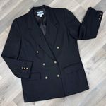 Pendleton ‎ Wool Double Breasted Blazer Jacket Black 10 Photo 12