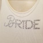 Victoria's Secret {S}  I Do 'Bride' Ribbed Tank Top White Photo 1
