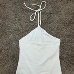 Lovers + Friends  White Halter Bodysuit Photo 7