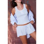 Brandy Melville John Galt Mary Lou Linen Shorts in Light Blue Photo 6