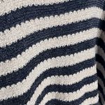 Tularosa  Women's Navy White Striped Crewneck Long Sleeve Sweater Size Small Photo 1