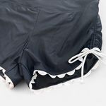 ATTRACO feminine black white girly ruched tie side High Waisted Swim Boy Shorts Size XL Photo 2