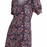 Boden Knit Floral Puff Sleeve V Photo 0