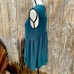 Knox Rose Teal Embroidered Sleeveless Babydoll Blouse Size Large Photo 10