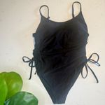 NWOT Elegant Cinched Black Women's Swimsuit Size Large Photo 2