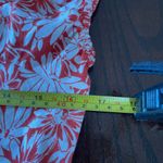 Madewell Red and White button down Floral Skirt size 6P Photo 4