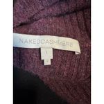 Naked Cashmere 100% Cashmere Ribbed Turtleneck Sweater – Plum Burgundy – Size L Size L Photo 3