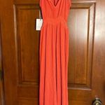 Bella Dahl Smocked back Cami jumpsuit in Papya red Photo 5