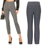 Rag and Bone  Simone Gray Blue Plaid Check Print Ankle‎ Pant Size 00 Photo 1