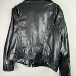 Therapy Womens Moto Faux Leather Biker Jacket Sz 1X Zip Sleeves Black Photo 12