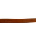 Ralph Lauren Art Deco Monogram Logo Buckle Black Leather Belt Photo 4