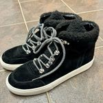Marc Fisher Summa High Top Lace Up Sneakers Booties Faux Fur Black 11 Photo 12