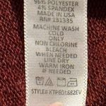 Peyton Jensen ‎ burgundy/wine knot front lightweight sweater small KTP801682EV Photo 5