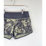 Lululemon Womens Short Green Speed Camouflage Athletic Running Stretch Size 4 Photo 5