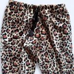Vintage Y2K Pajama Mania cheetah print fluffy pajama pants Size Medium Brown Photo 1