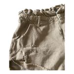 Kittenish -WOMENS TAN PAPER BAG SHORTS -SIZE SMALL Slightly distressed, excellent condition  Measurements: Waist: side to side 14 inches  Rise: 9 inches  Photo 1