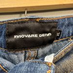 Unique Innovare Denim Wide Leg Jeans Size XL NWT Blue Photo 4