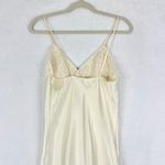 Vintage Adonna Satin Slip Maxi Dress Size Small Ivory 90s Y2K Fairy Coquette Photo 4