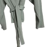 Marissa Webb Mint Green Blue Wool Ribbed Knit Cardigan Wrap Sweater Size Small Photo 10