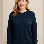 Women's Zyia Active Sweatshirt Size M Blue Size M Photo 0