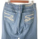 Seven7  12 35x32 High Waisted Flare Dark Wash Jeans Photo 6