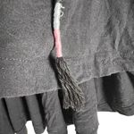 Free People Washed Black Market Embroidered V-Neck Top Size Large Photo 8