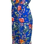 Primark Prinark Blue Floral Strapless Wideleg Jumper Size 2 Photo 2