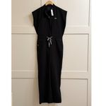 FIGS Rafaela Cargo Wide Leg ScrubJumpsuit in Black, Size Medium Photo 8