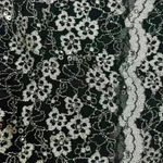 Alex Evenings 3/4 Sleeve Embroidered Blouse Black Silver Sequins Size Medium Photo 10