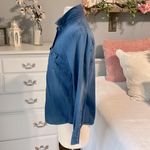 Crown & Ivy Denim Jean Shirt Button Down Womens Petite S Top Photo 7