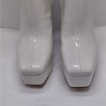 Guess Byra Platform Ankle Boots Women 7.5 Ivory Retro 70s Block Chunky Heel Gogo Photo 6