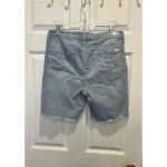 Seven7  Women's 9" Inseam Sunset Bermuda Distressed Shorts‎ Frayed Hem Size 12 Photo 4