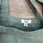 easel  Overalls Womens Size Small Green Wide Leg Boho Distressed Bib Neutral Photo 2