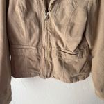 Mudd  Y2k Vintage Corduroy Zip Up Jacket Beige Tan Women's Large Collared Pockets Photo 4