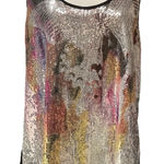 Moa Moa Vintage  Sequin Pattern Scoop Neck Tank Top Pulllover Dressy Tee Size 3X Photo 0