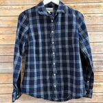 J.Crew  Blue Plaid Boy Fit Button Down Shirt Size 4 Photo 0