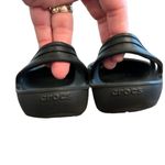 Crocs  Mary Jane Kadee Slingback Work Flats Ballerina Slip on Shoes W 7 black EUC Photo 2