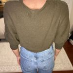 Metropark Green Crop Sweater Photo 2