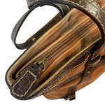 Franco Sarto BROWN SUEDE/LEATHER PURSE WITH INSIDE SMARTLYTE 12.5”X15” PREOWNED Photo 5