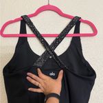 Alo Yoga  Women's Black patina bra Crossback Tank Top size L Photo 8