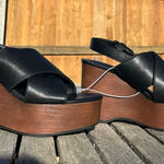 Universal Threads Women's Naomi Wood Wedge Heels Universal Thread size 8.5 spring summer aesthetic Photo 0