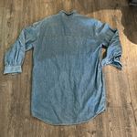 BDG Light Blue Denim Shirt Dress Photo 4