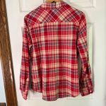 Lucky Brand  Plaid Button Down Shirt Long‎ Sleeve Casual Red Size M Photo 6